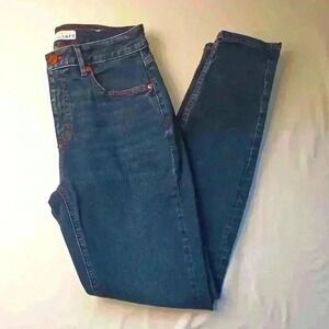 Loft Jeans Curvy Skinny Size 27/4 Mid Rise Medium Dark Wash Classic Stretch